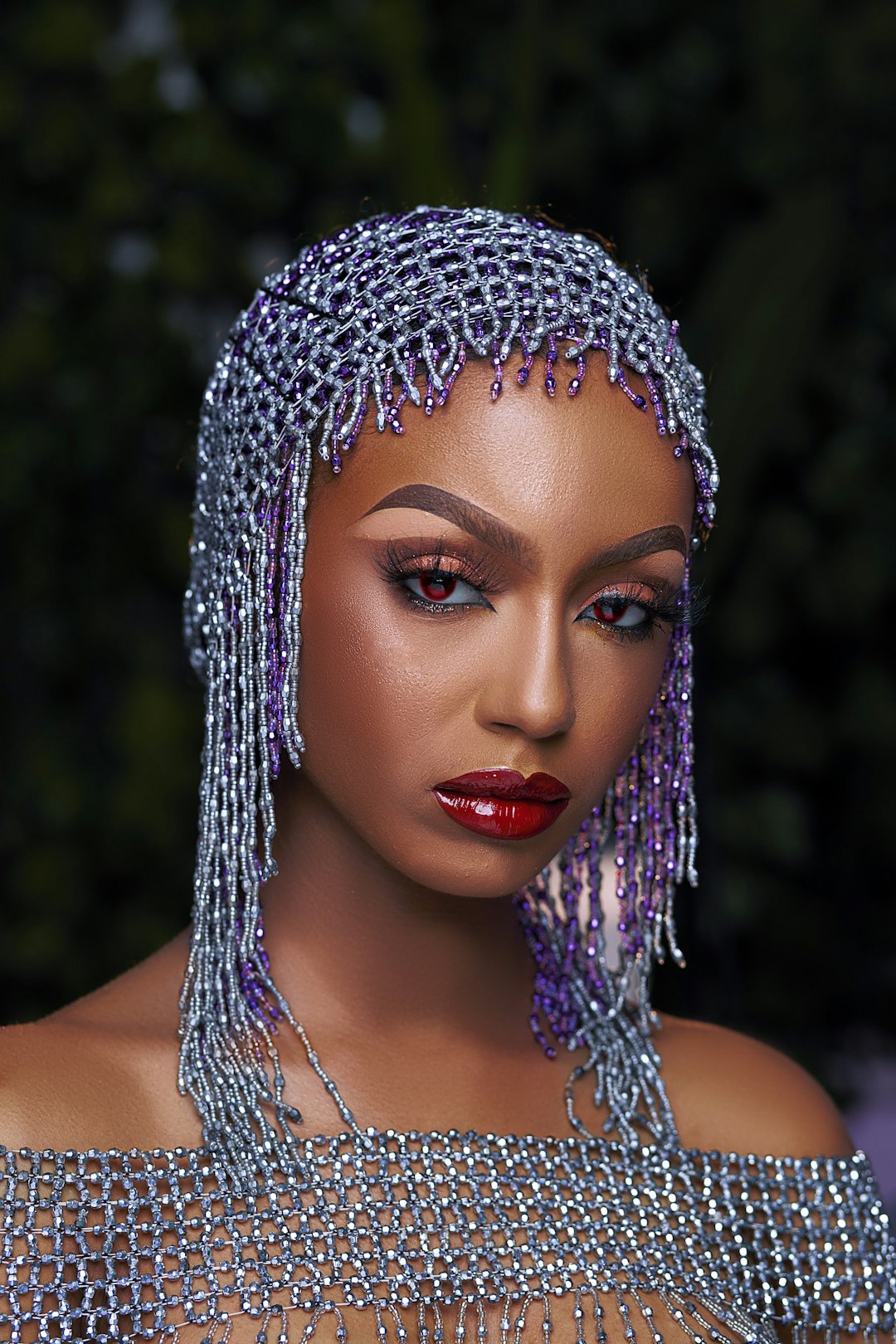 Model working on content creation